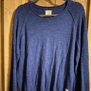 Lucky Brand Mens Blue Knit Sweater